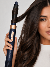 Hairboutique® Seche-cheveux HairStyler 8-in-1 Bleu Nuit-Doré/Rose