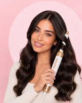 Hairboutique® Seche-cheveux HairStyler 7-in-1 Blanc-Doré/Rose