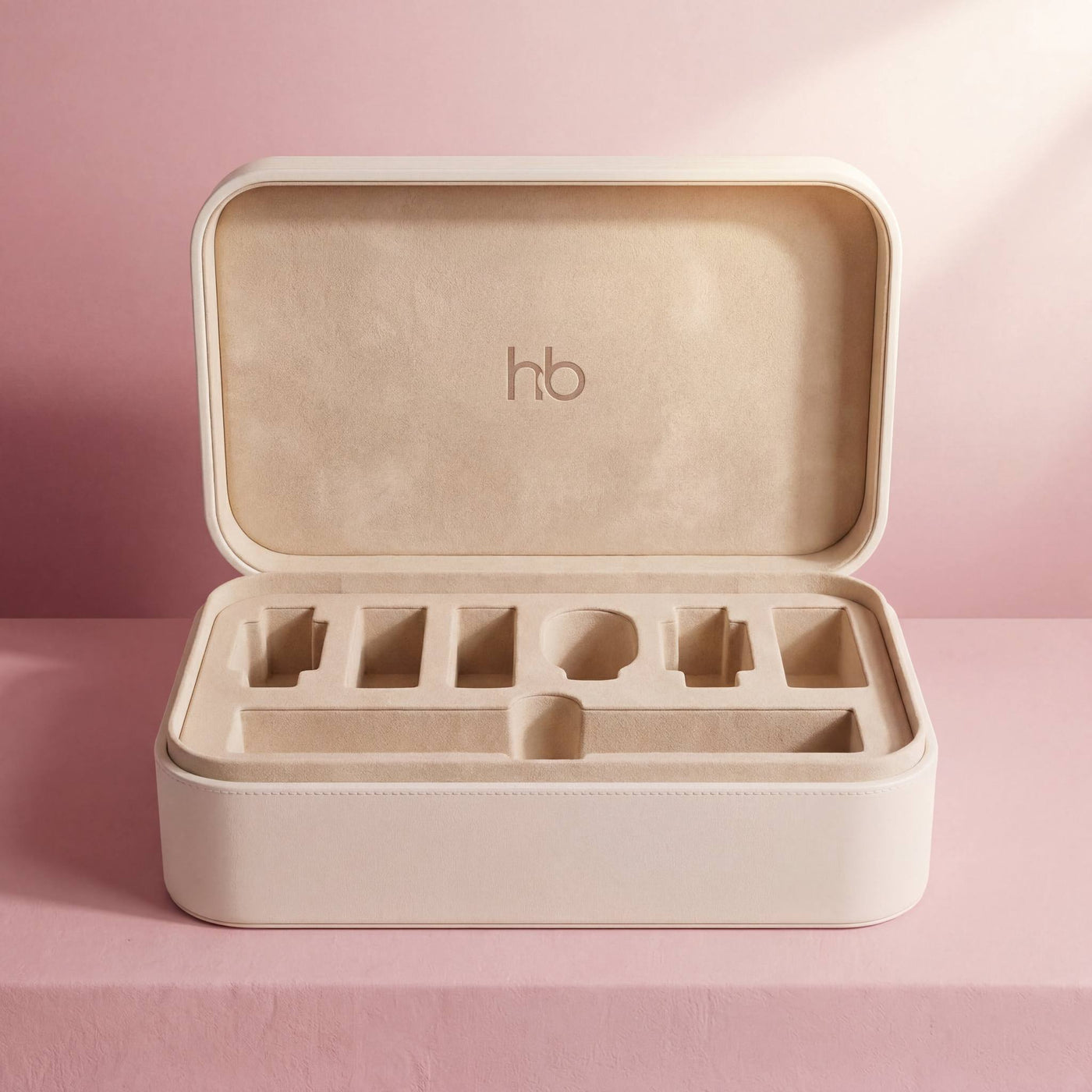 Coffret de rangement Blanc — coffret cuir